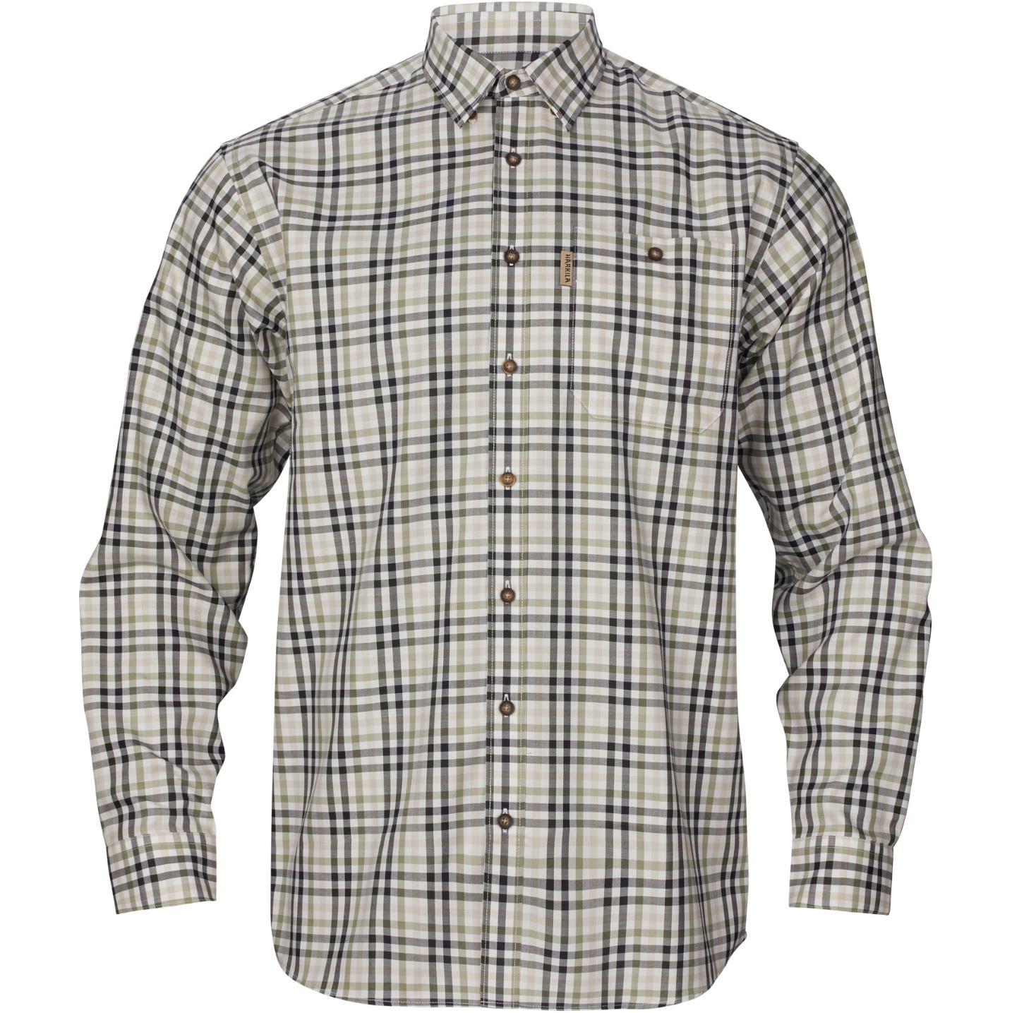 2026 Harkila Mens Milford Shirt 102535017001 - Rosin / Deep Well